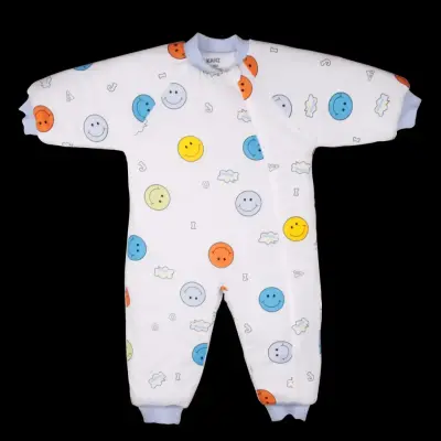 Kanz Uyku Tulumu Gülen Yüz Desenli Mavi