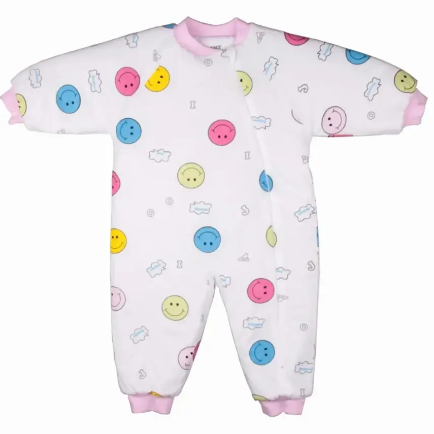 Kanz Uyku Tulumu Gülen Yüz Desenli Pembe - 1