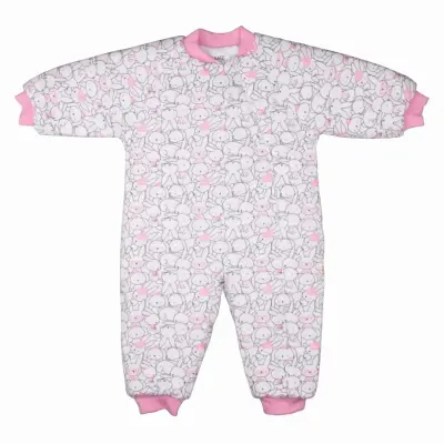 Kanz Uyku Tulumu Tavşan Desenli Pembe