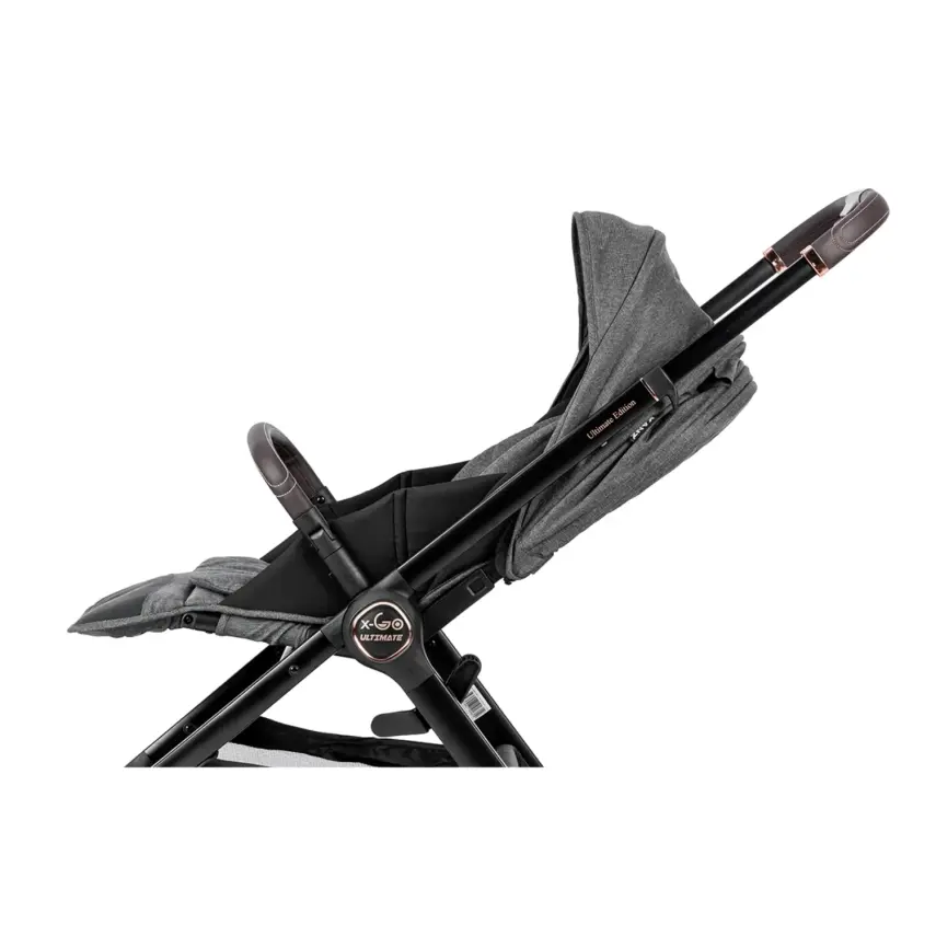 Kanz X-Go Ultimate Çift Yönlü Travel Sistem-Seyahat Sistem Bebek Arabası Rose Gold Gri - 2