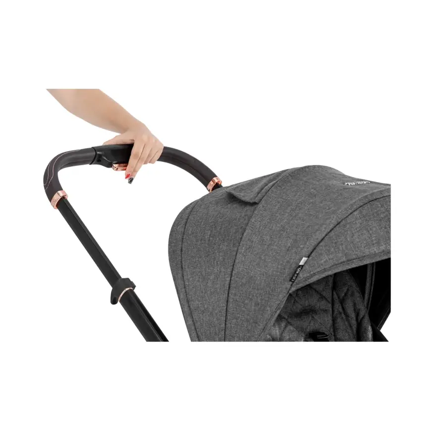 Kanz X-Go Ultimate Çift Yönlü Travel Sistem-Seyahat Sistem Bebek Arabası Rose Gold Gri - 10