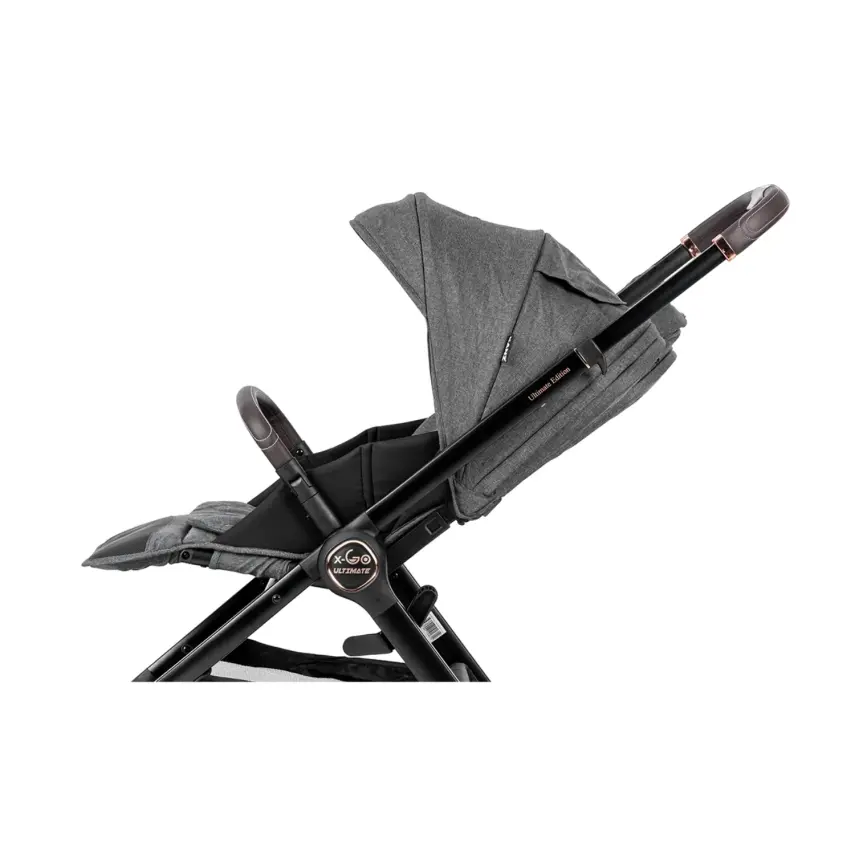 Kanz X-Go Ultimate Çift Yönlü Travel Sistem-Seyahat Sistem Bebek Arabası Rose Gold Gri - 15