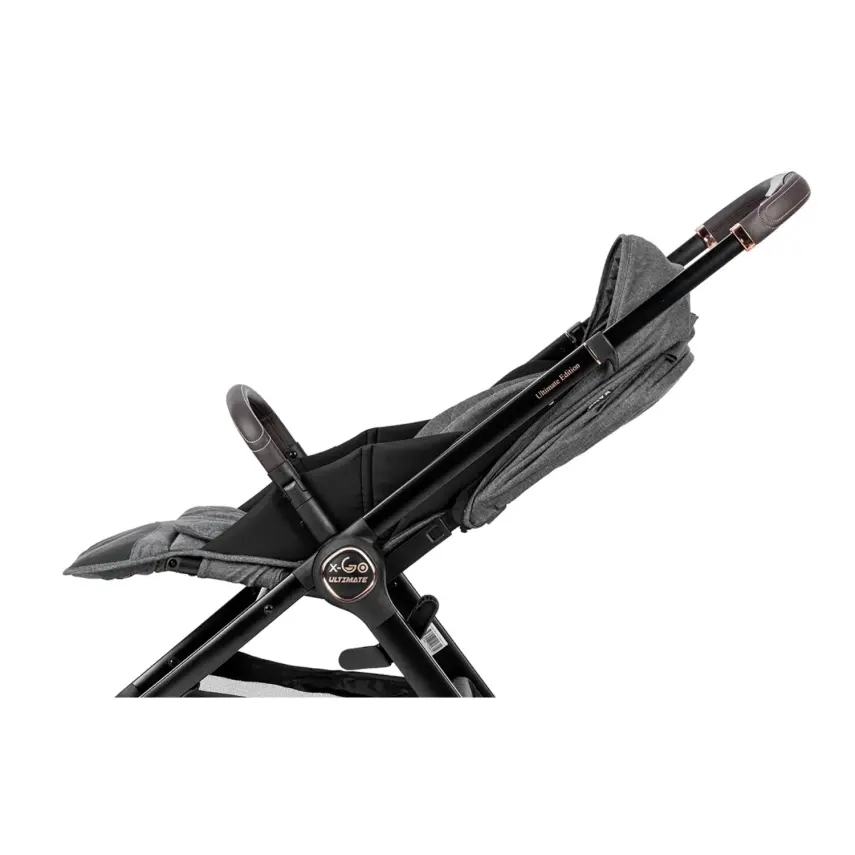 Kanz X-Go Ultimate Çift Yönlü Travel Sistem-Seyahat Sistem Bebek Arabası Rose Gold Gri - 18