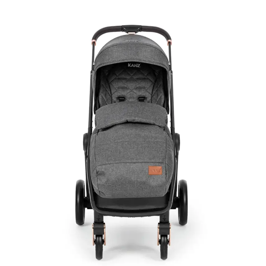 Kanz X-Go Ultimate Çift Yönlü Travel Sistem-Seyahat Sistem Bebek Arabası Rose Gold Gri - 30