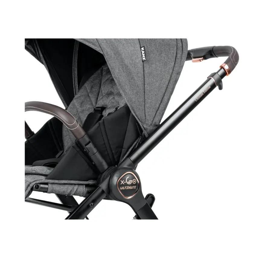 Kanz X-Go Ultimate Çift Yönlü Travel Sistem-Seyahat Sistem Bebek Arabası Rose Gold Gri - 33