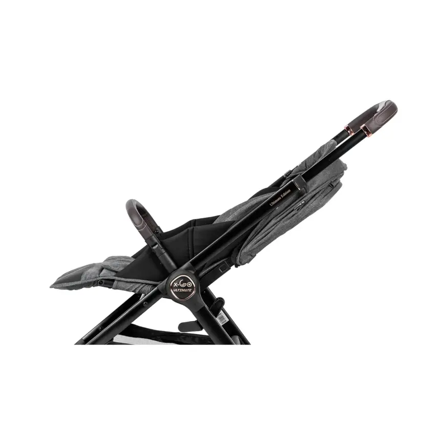 Kanz X-Go Ultimate Çift Yönlü Travel Sistem-Seyahat Sistem Bebek Arabası Rose Gold Gri - 14