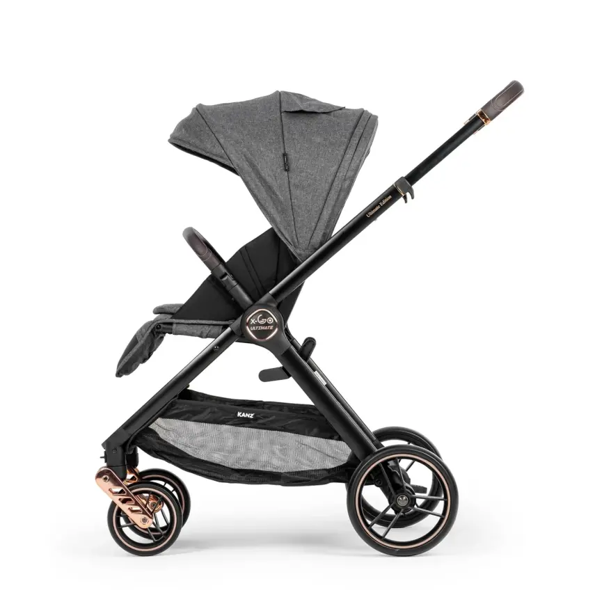 Kanz X-Go Ultimate Çift Yönlü Travel Sistem-Seyahat Sistem Bebek Arabası Rose Gold Gri - 17