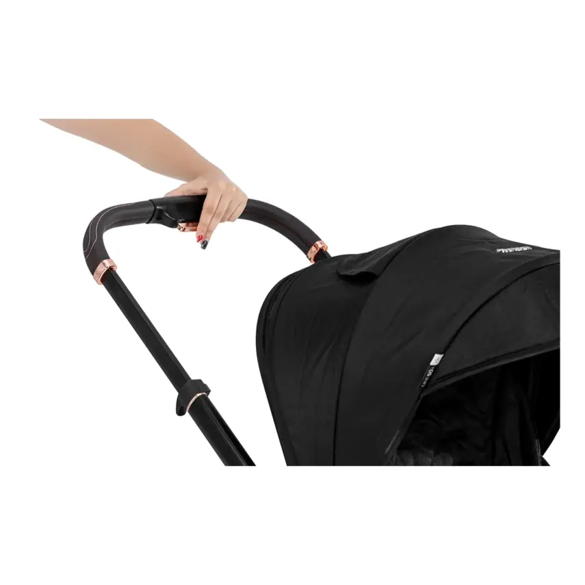 Kanz X-Go Ultimate Çift Yönlü Travel Sistem-Seyahat Sistem Bebek Arabası Rose Gold Siyah   - 12