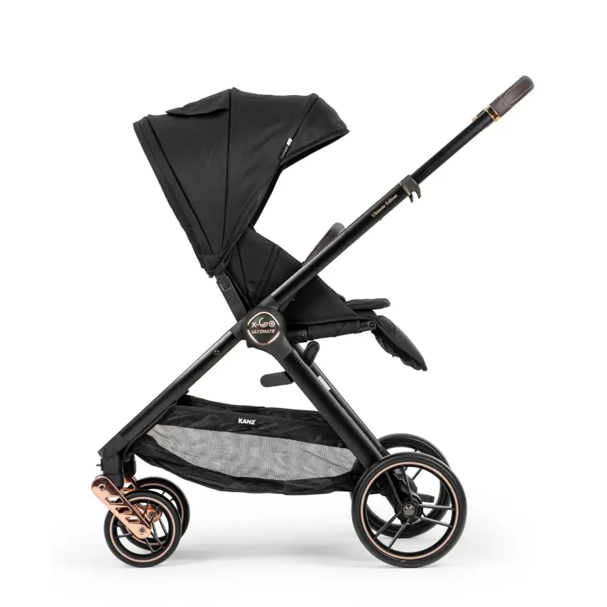 Kanz X-Go Ultimate Çift Yönlü Travel Sistem-Seyahat Sistem Bebek Arabası Rose Gold Siyah   - 17