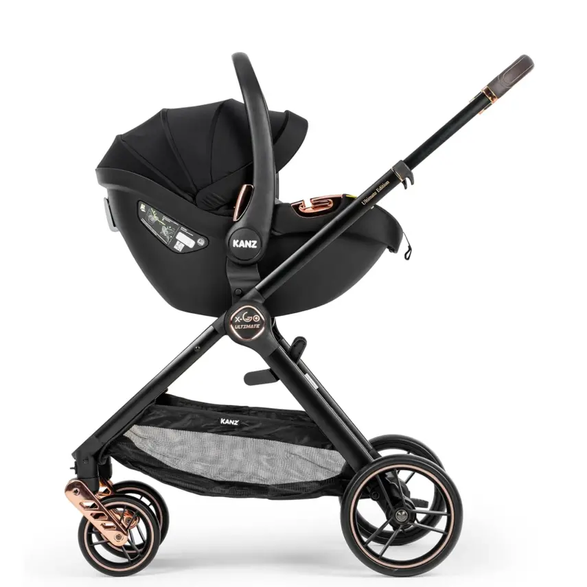 Kanz X-Go Ultimate Çift Yönlü Travel Sistem-Seyahat Sistem Bebek Arabası Rose Gold Siyah   - 23