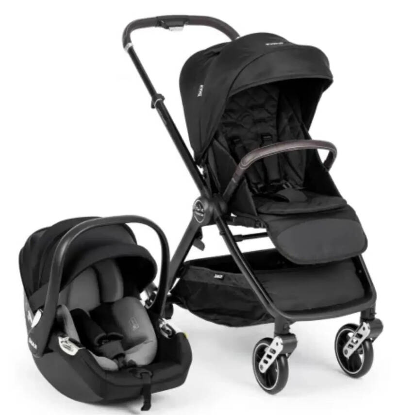 Kanz X-Go Ultimate Çift Yönlü Travel Sistem- Seyahat Sistem Bebek Arabası Silver Siyah - 1