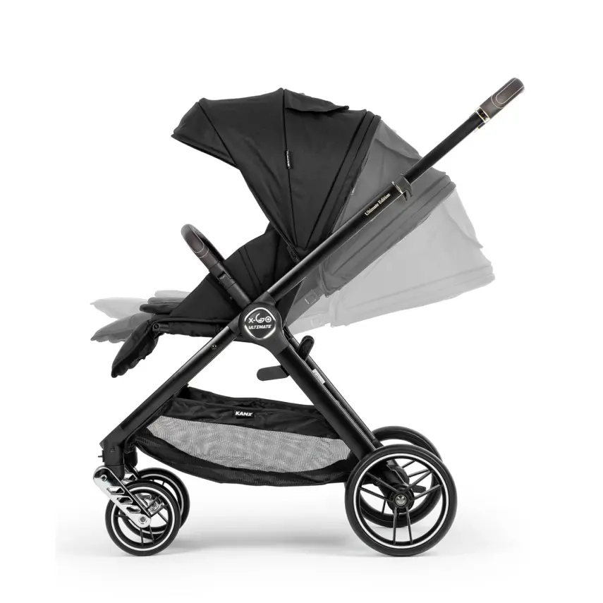 Kanz X-Go Ultimate Çift Yönlü Travel Sistem- Seyahat Sistem Bebek Arabası Silver Siyah - 15