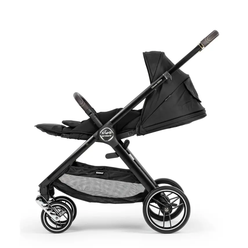 Kanz X-Go Ultimate Çift Yönlü Travel Sistem- Seyahat Sistem Bebek Arabası Silver Siyah - 12
