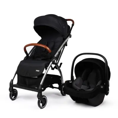 Kanz Xflip Tek Elle Kapanabilir Kompakt Travel Sistem Bebek Arabası Deeply Black