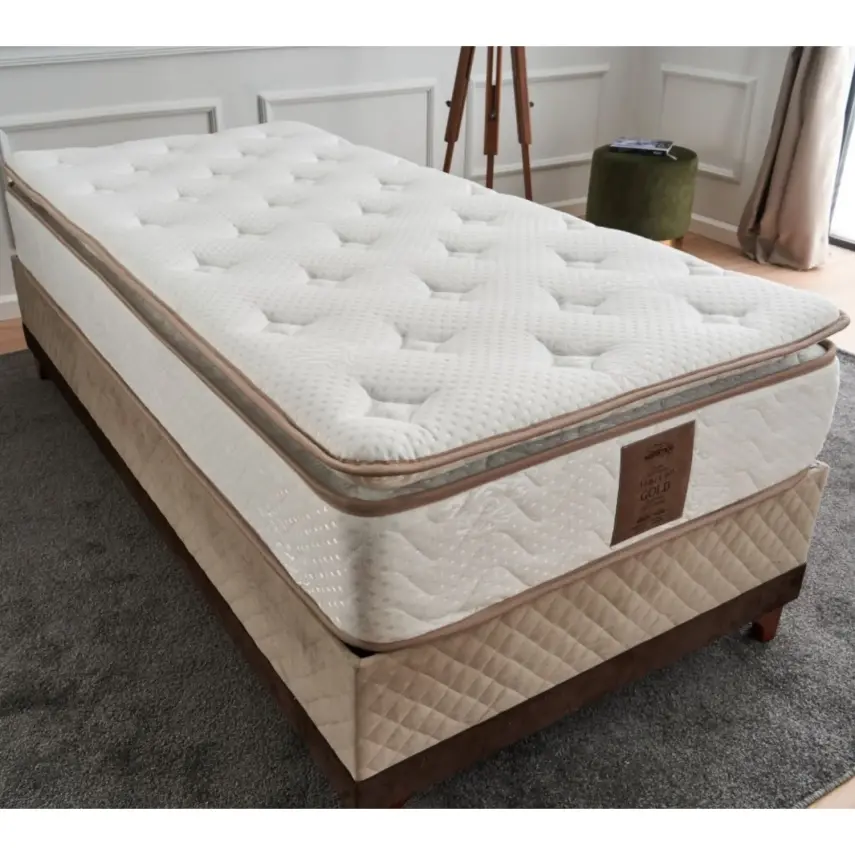 Keremce Apollon Gold Pedli Yaylı Yatak 100x200 - 6