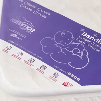 Keremce Bendis Eco Sünger Oyun Parkı Yatağı 12x70x110 cm - 2