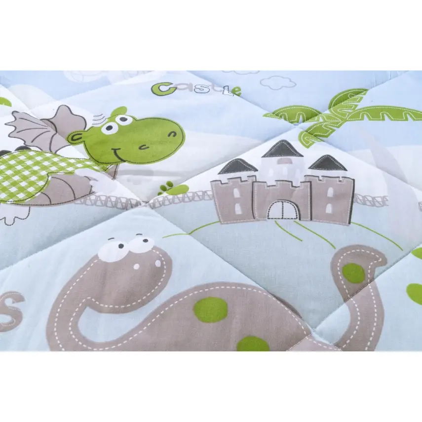 Kidboo Bebek Nevresim Seti Dino 3 Parça Çantalı 100X150 - 6