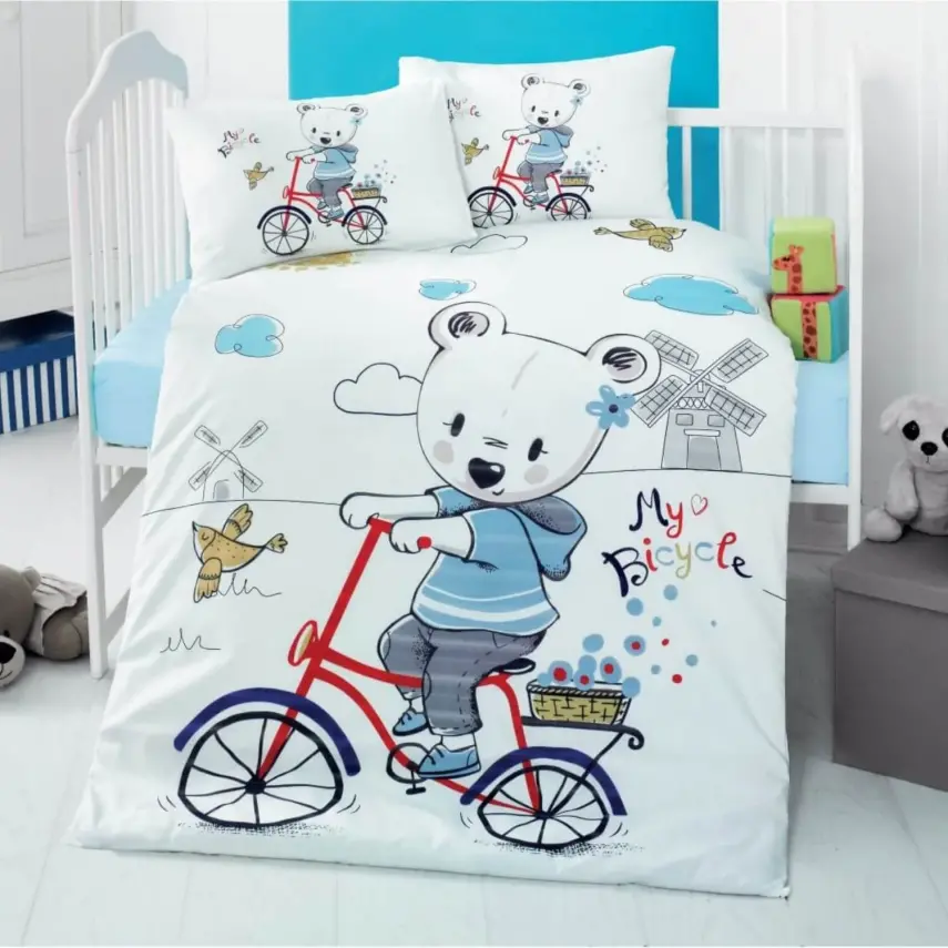 Kidboo Bebek Nevresim Takımı My Bike - 1