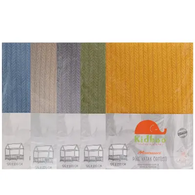 Kidboo Montesöri Pike Yatak Örtüsü İndigo 120X220Cm - 3