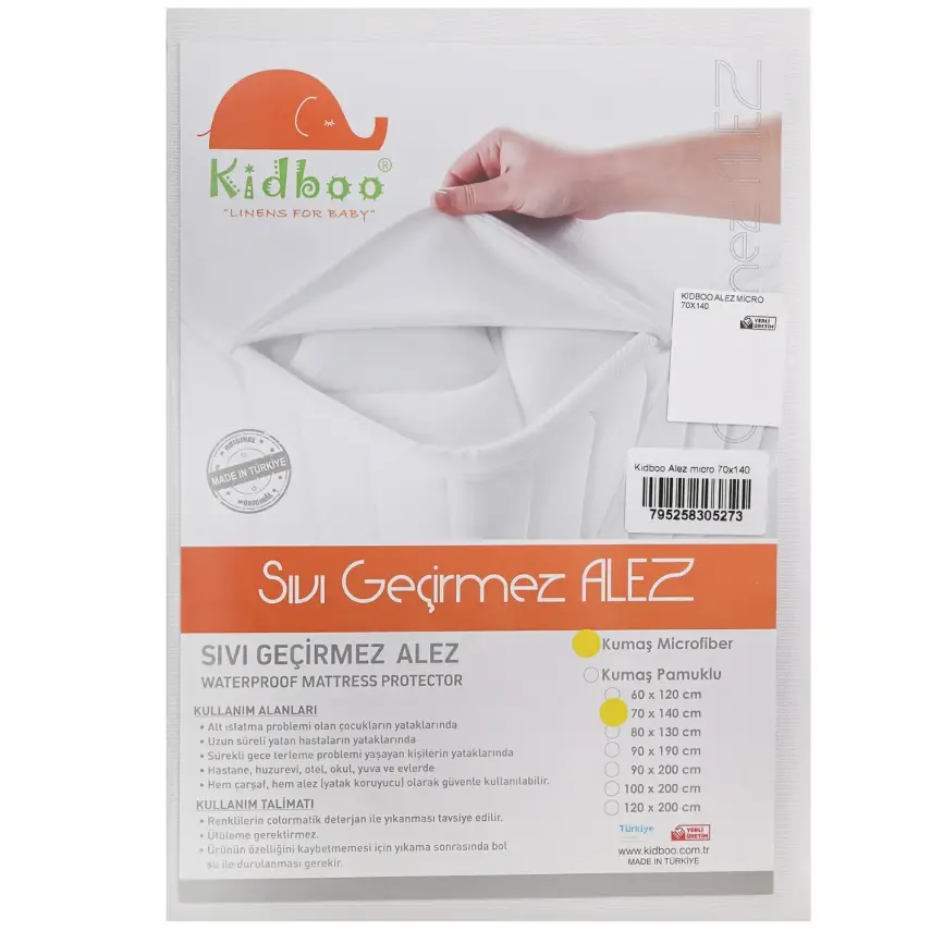 Kidboo Su Geçirmez Kaydırmaz Alez Micro 70X140 - 1