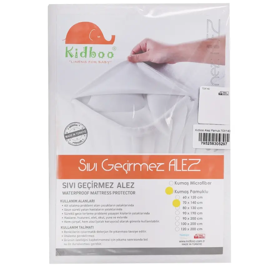 Kidboo Su Geçirmez Kaydırmaz Alez Pamuk 70X140 - 1
