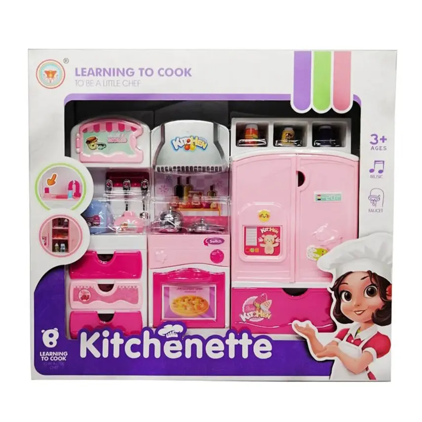 Kitchenette Fırınlı 3lü Mutfak Seti - 1