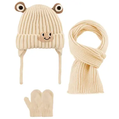 Kitti Eldiven Atkı Bere Takım 0-18 Ay Krem 