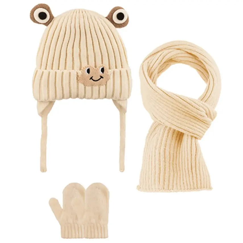 Kitti Eldiven Atkı Bere Takım 0-18 Ay Krem - 1