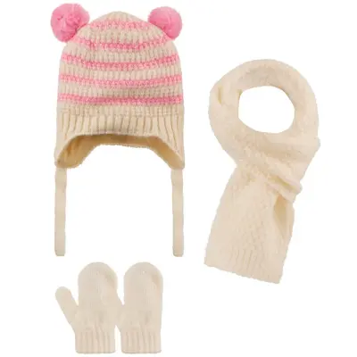 Kitti Eldiven Atkı Bere Takım 0-18 Ay Krem 