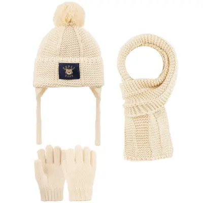 Kitti Eldiven Atkı Bere Takım 1-4 Yaş Ekru 