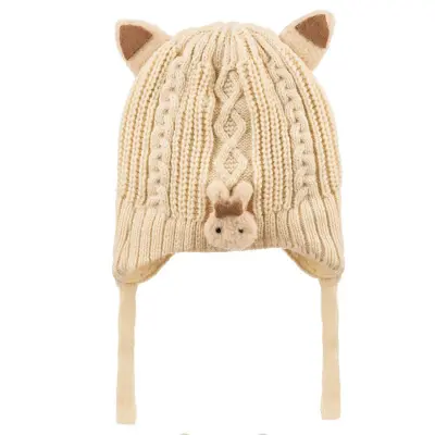 Kitti Eldiven Atkı Bere Takım 1-4 Yaş Krem - 2