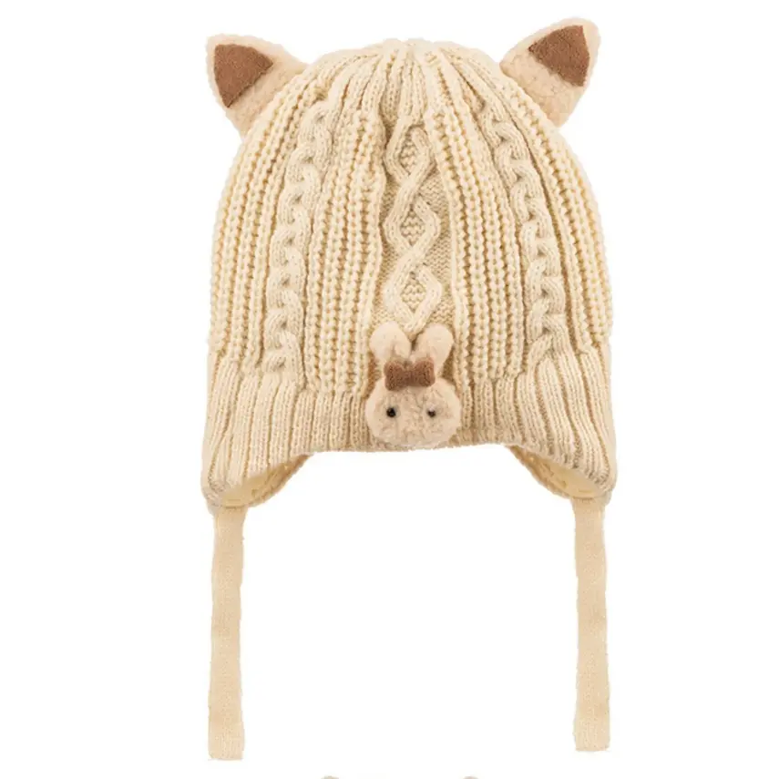 Kitti Eldiven Atkı Bere Takım 1-4 Yaş Krem - 2