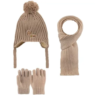 Kitti Eldiven Atkı Bere Takım 1-4 Yaş Vizon