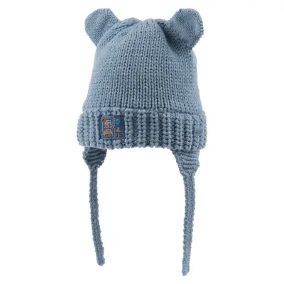 Kitti Erkek Bebek Bere Kulaklı Açık Mavi 