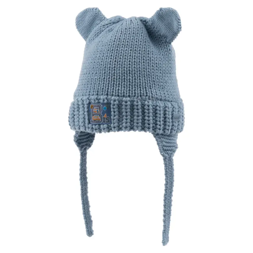 Kitti Erkek Bebek Bere Kulaklı Açık Mavi - 1