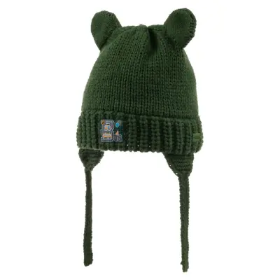 Kitti Erkek Bebek Bere Kulaklı Yeşil 