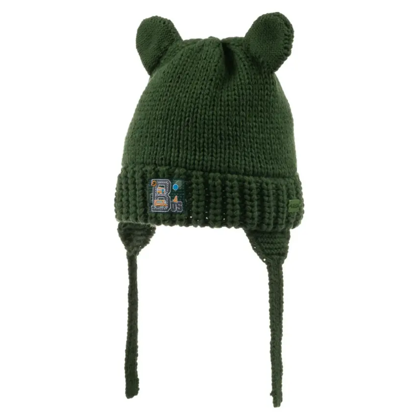 Kitti Erkek Bebek Bere Kulaklı Yeşil - 1