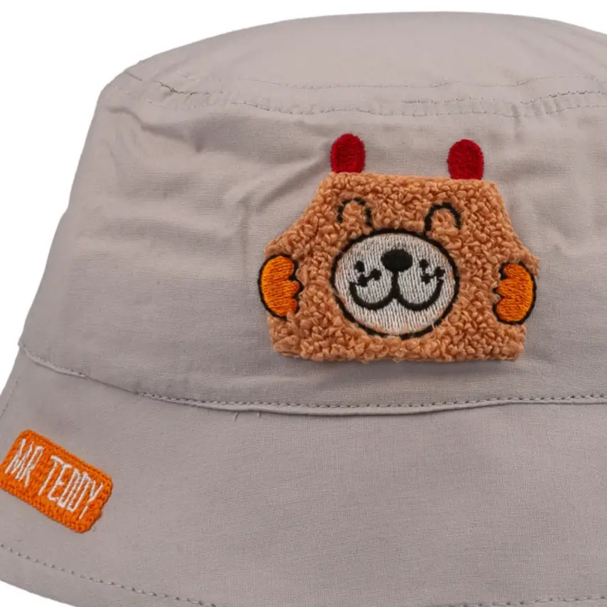 Kitti Erkek Bebek Fötr Şapka 1-3 Yaş  Açık Gri - 2