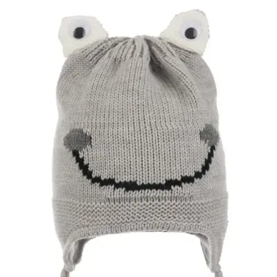 Kitti Erkek Bebek Kulaklı Bere 1-4Yaş Gri - 2