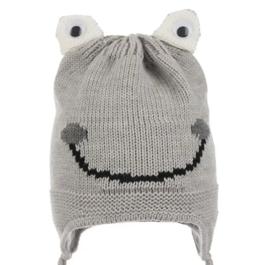 Kitti Erkek Bebek Kulaklı Bere 1-4Yaş Gri - 2