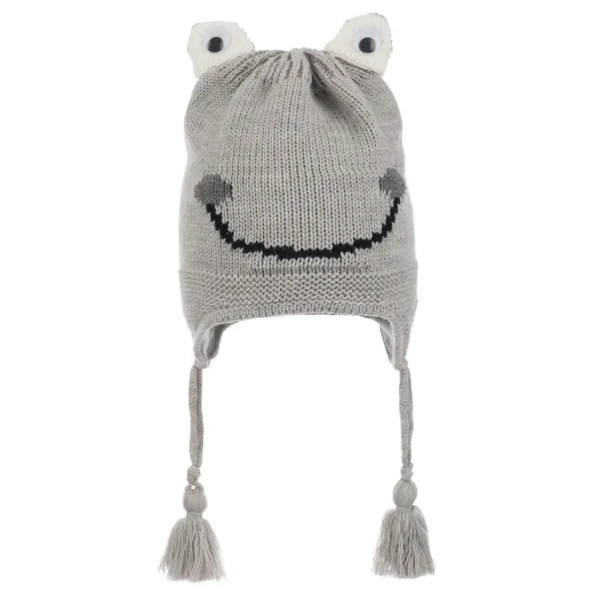 Kitti Erkek Bebek Kulaklı Bere 1-4Yaş Gri - 1