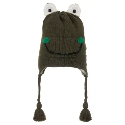 Kitti Erkek Bebek Kulaklı Bere 1-4Yaş Haki 