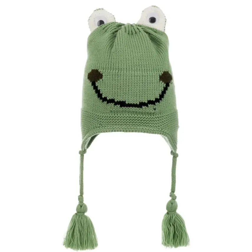 Kitti Erkek Bebek Kulaklı Bere 1-4Yaş Yeşil  - 1