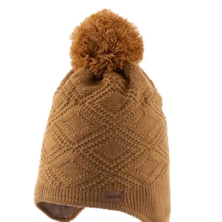 Kitti Erkek Bebek Kulaklı Bere Camel 1-4Yaş  - 4