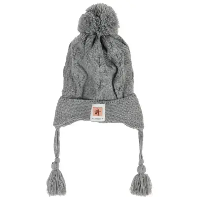 Kitti Erkek Çocuk Eldiven Atkı Bere Takım 1-4Yaş Açık Gri - 2