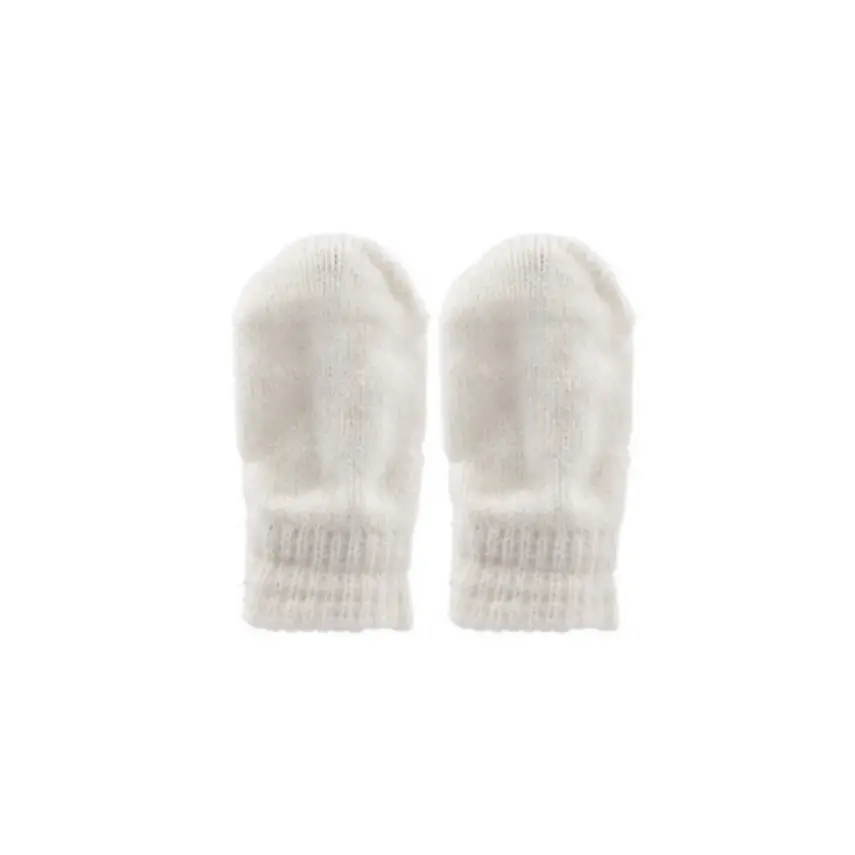 Kitti Kız Atkı Bere Eldiven Takım Krem - 3