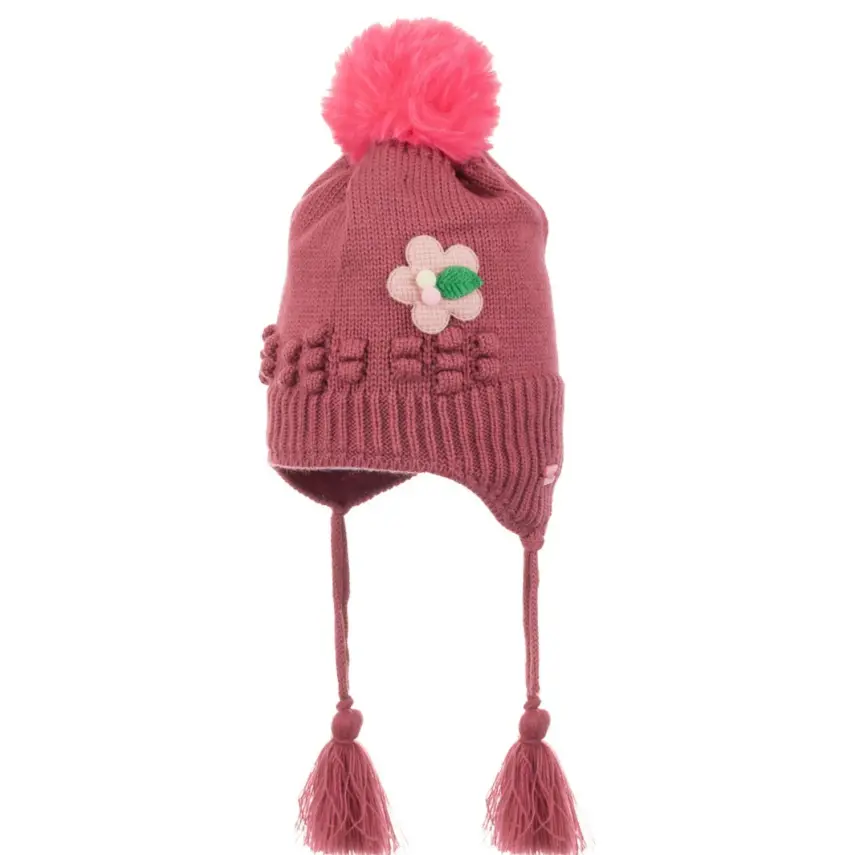 Kitti Kız Bebek Kulaklı Bere 1-4Yaş Menekşe  - 1