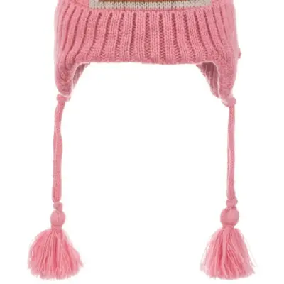 Kitti Kız Bebek Kulaklı Bere 1-4Yaş Pembe  - 3