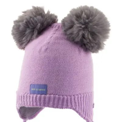 Kitti Kız Bebek Kulaklı Bere Açık Lila 1-4Yaş  - 4