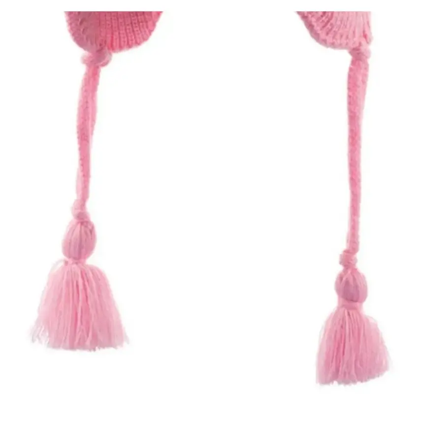 Kitti Kız Bebek Kulaklı Bere Pembe 1-4Yaş  - 6